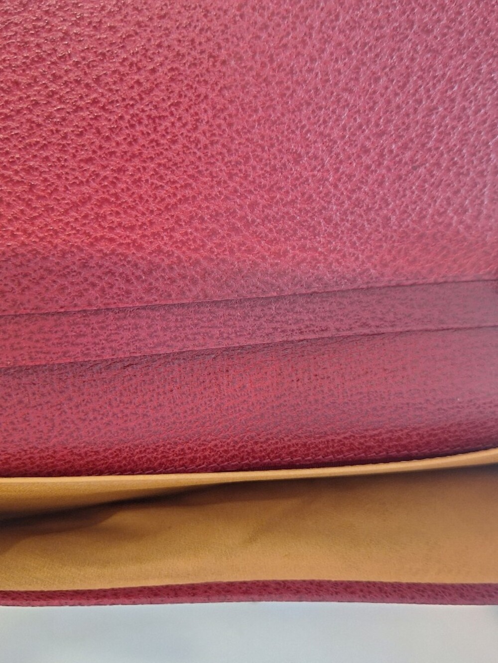 Gucci Red Leather Long Slim Wallet EUC - Picture 7 of 8